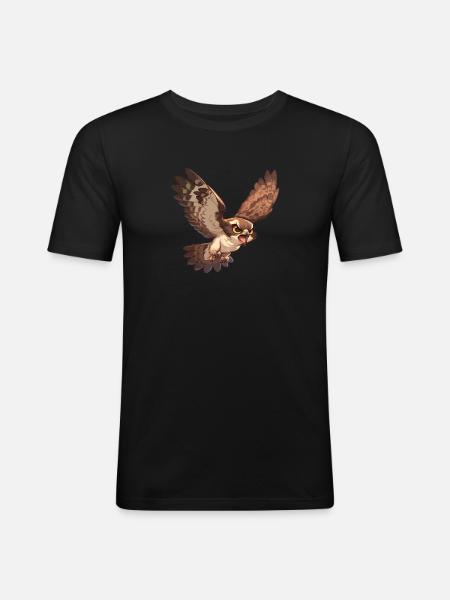 Faucons Faucon - T-shirt près du corps Homme - noir