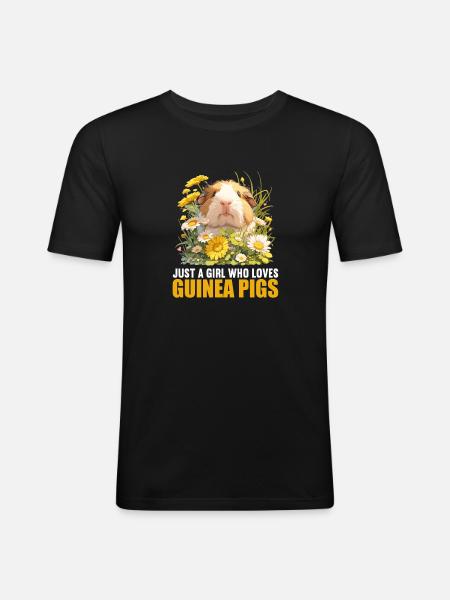Cobaye - T-shirt près du corps Homme - noir