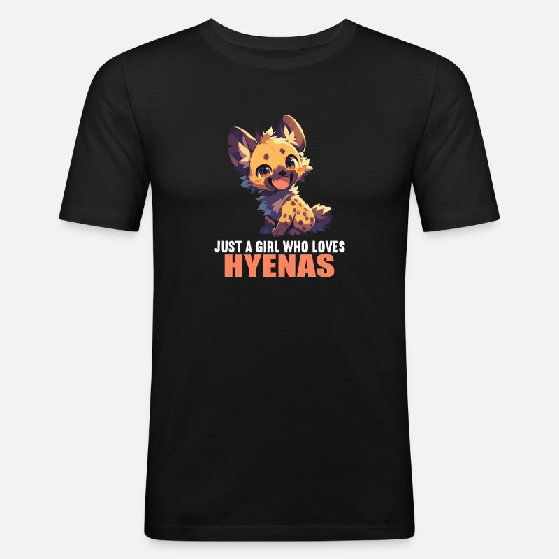 Hyänen Hyäne - Männer Slim Fit T-Shirt - Schwarz