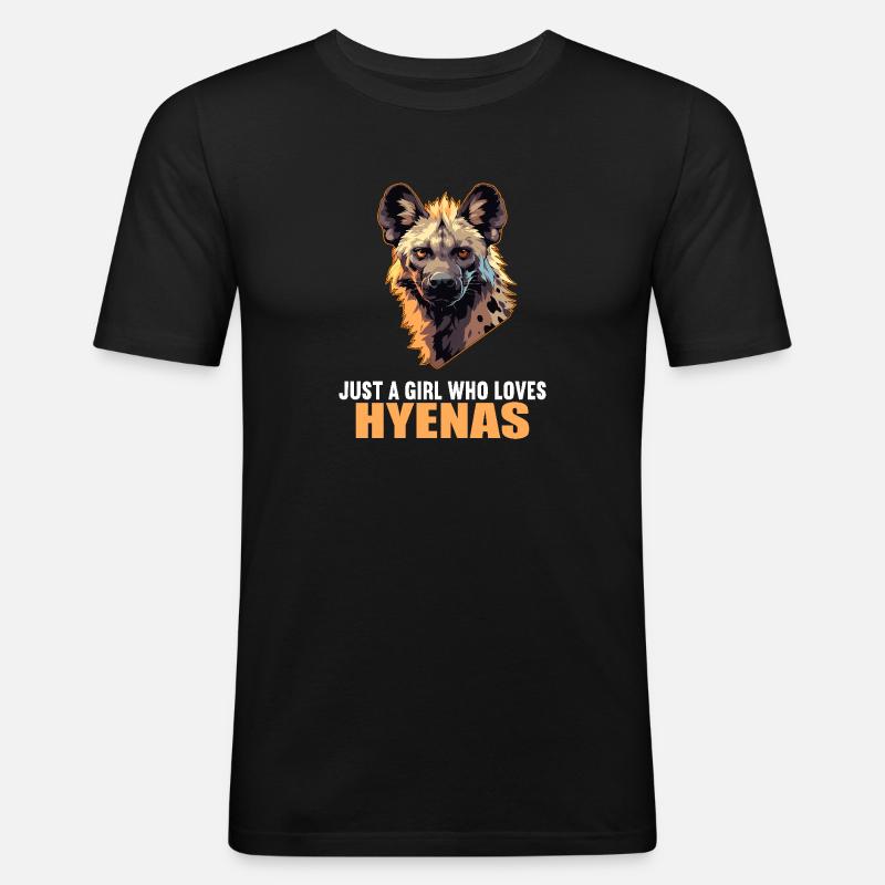 Hyänen Hyäne - Männer Slim Fit T-Shirt - Schwarz