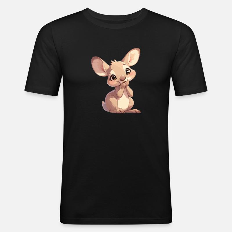 Kangaroos Kangaroo - Men's Slim Fit T-Shirt - black