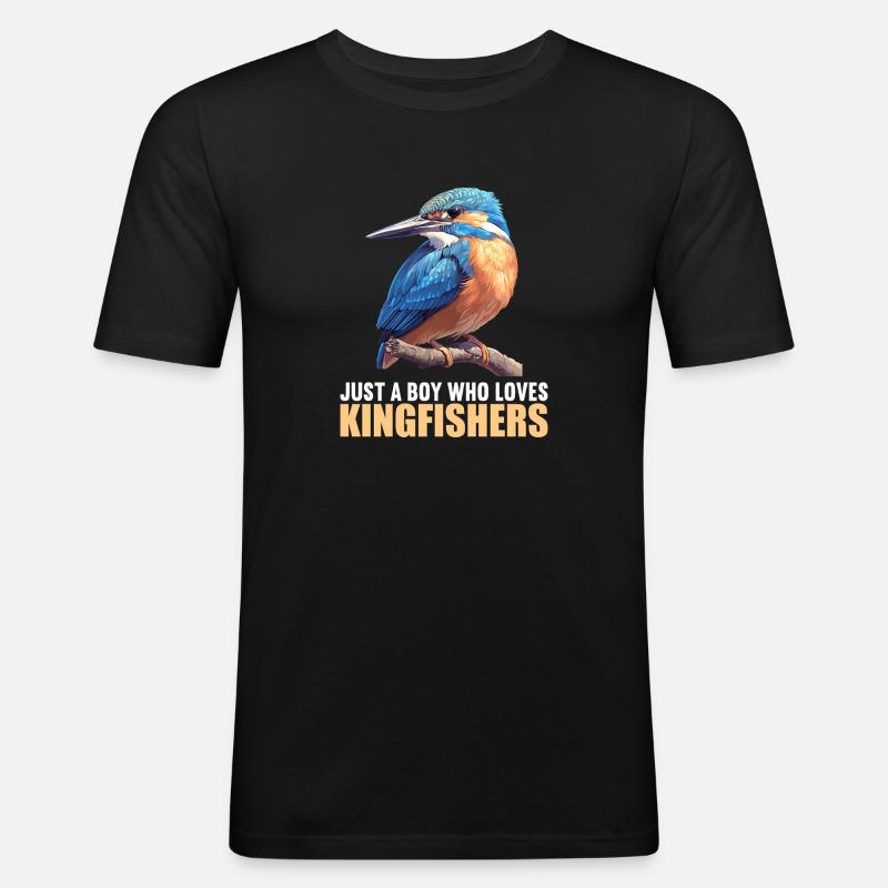 Eisvögel Eisvogel - Männer Slim Fit T-Shirt - Schwarz