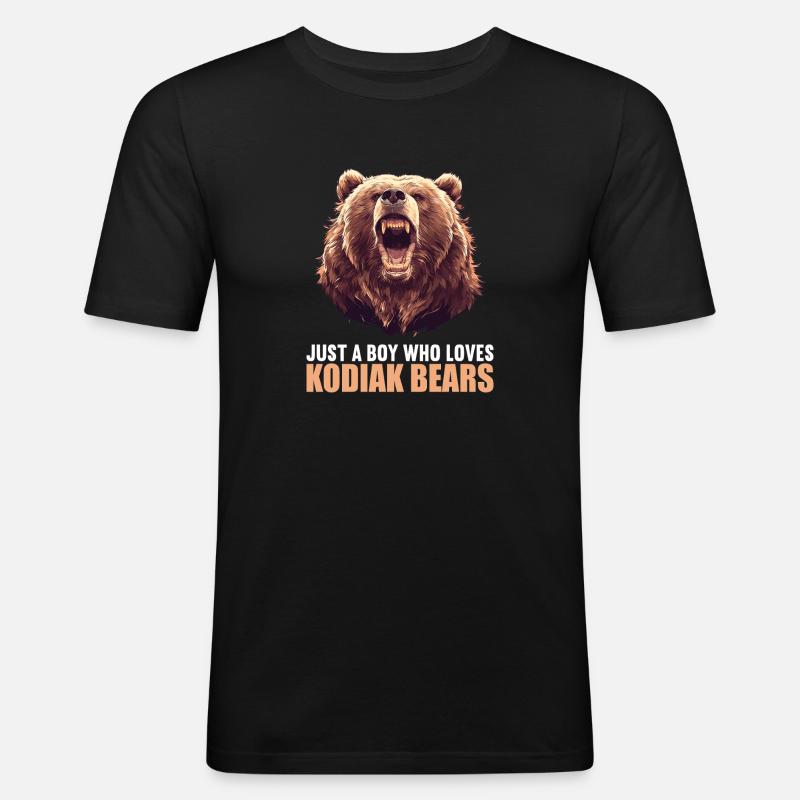 Kodiak Bear Kodiak Bear - Men's Slim Fit T-Shirt - black