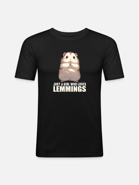 Lemmings Lemming - Men's Slim Fit T-Shirt - black