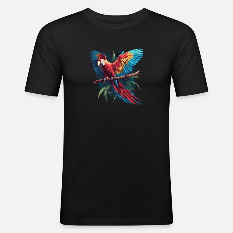Aras Ara - Männer Slim Fit T-Shirt - Schwarz