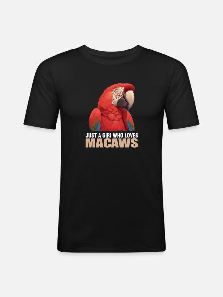 Macaw's Era - Men's Slim Fit T-Shirt - black