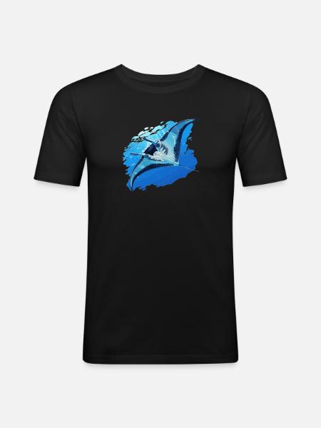 Manta Rays Manta Rays - Men's Slim Fit T-Shirt - black