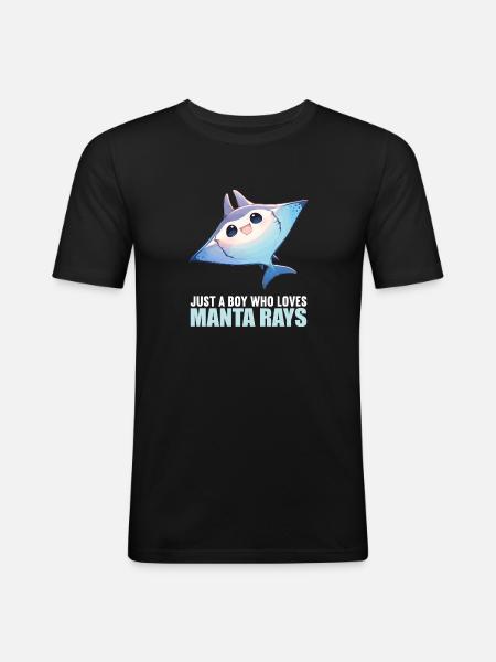 Manta Rays Manta Rays - Men's Slim Fit T-Shirt - black