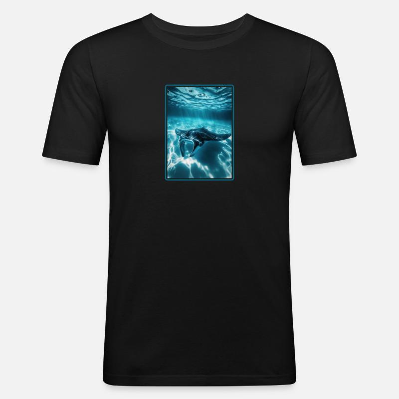 Manta Rays Manta Rays - Men's Slim Fit T-Shirt - black