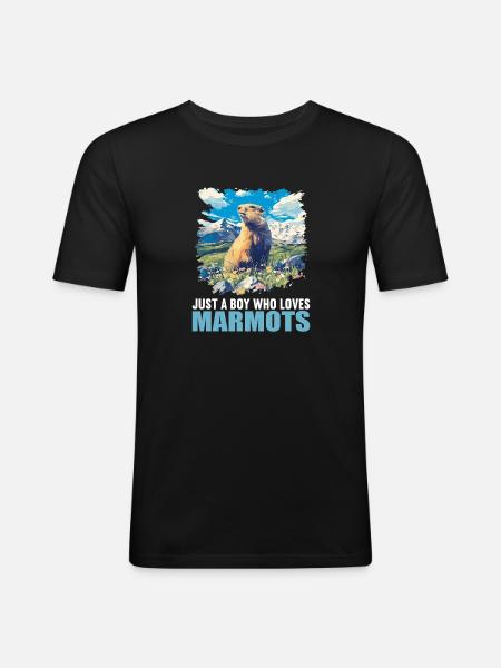 Marmots Groundhog - Men's Slim Fit T-Shirt - black