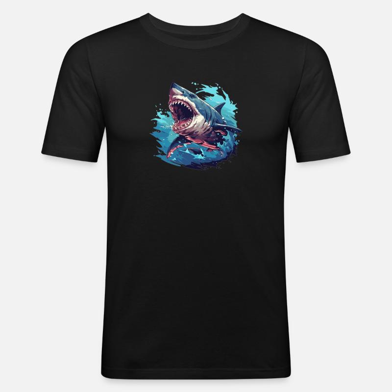 Sharks Shark - Men's Slim Fit T-Shirt - black