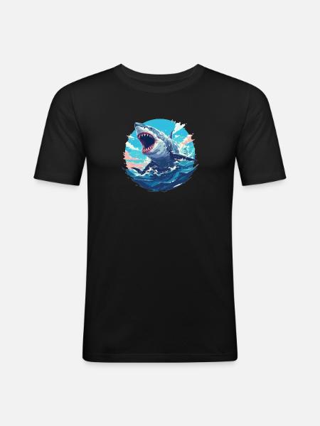 Sharks Shark - Men's Slim Fit T-Shirt - black