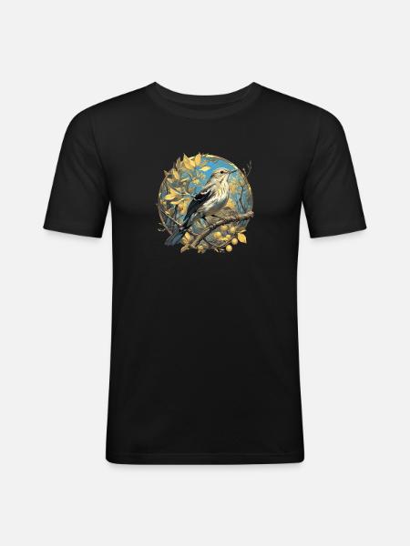Oiseaux moqueurs Oiseaux moqueurs - T-shirt près du corps Homme - noir