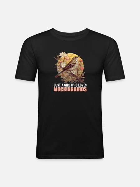 Oiseaux moqueurs Oiseaux moqueurs - T-shirt près du corps Homme - noir