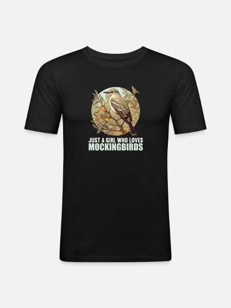 Oiseaux moqueurs Oiseaux moqueurs - T-shirt près du corps Homme - noir