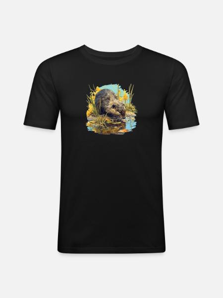 Muskrats Muskrat - Men's Slim Fit T-Shirt - black
