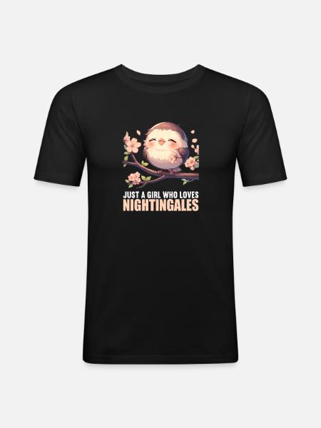 Nightingales Nightingale - Men's Slim Fit T-Shirt - black