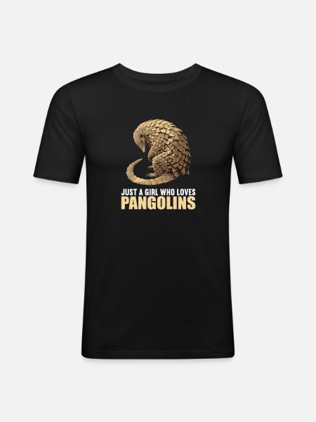 Pangolins Pangolin Pangolin - Men's Slim Fit T-Shirt - black