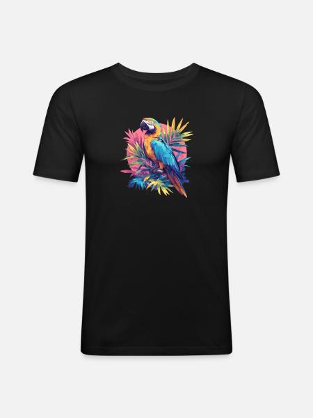 Parrot Parrot Parrot - Men's Slim Fit T-Shirt - black
