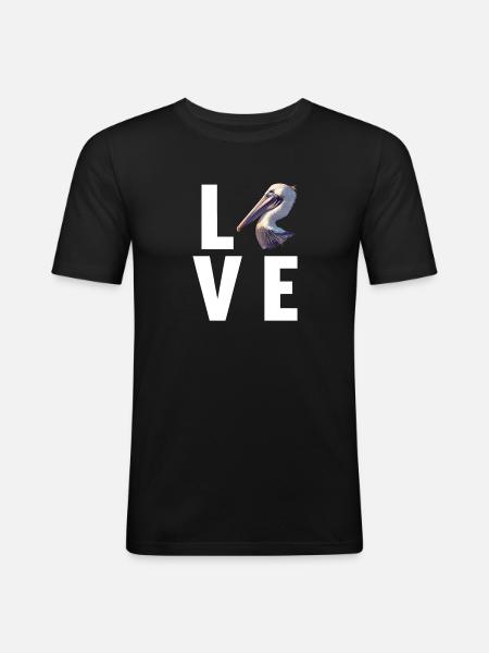 Pelicans Pelican - Men's Slim Fit T-Shirt - black