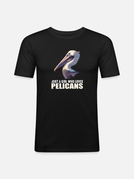 Pelicans Pelican - Men's Slim Fit T-Shirt - black