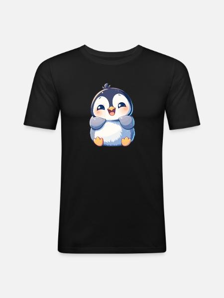 Penguins Penguin - Men's Slim Fit T-Shirt - black