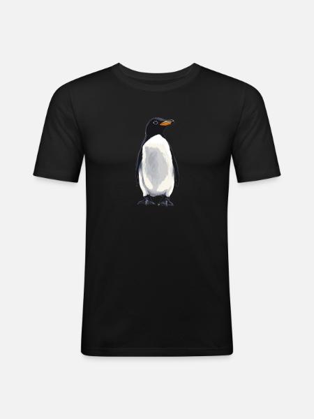 Penguins Penguin - Men's Slim Fit T-Shirt - black