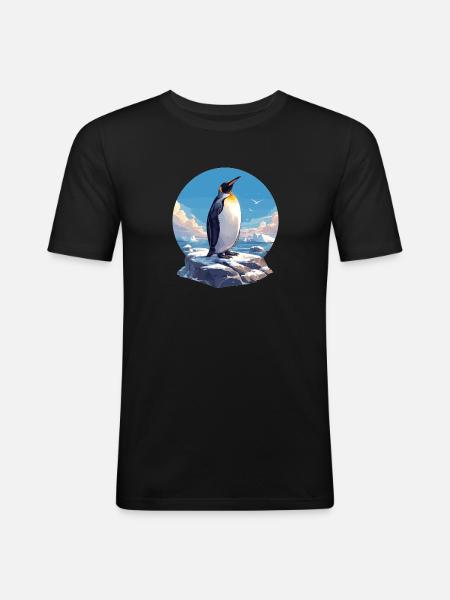 Penguins Penguin - Men's Slim Fit T-Shirt - black