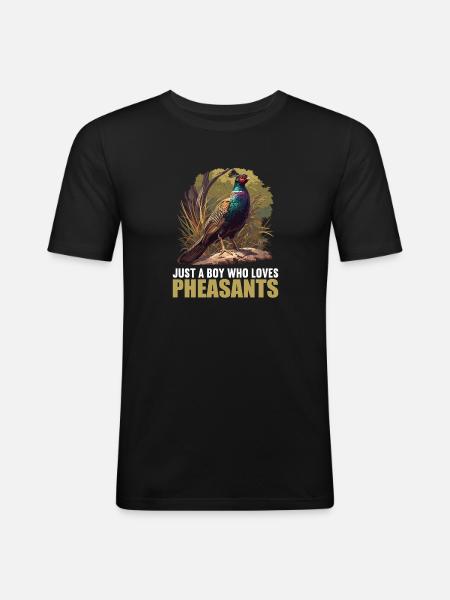 Pheasants Pheasant - Men's Slim Fit T-Shirt - black