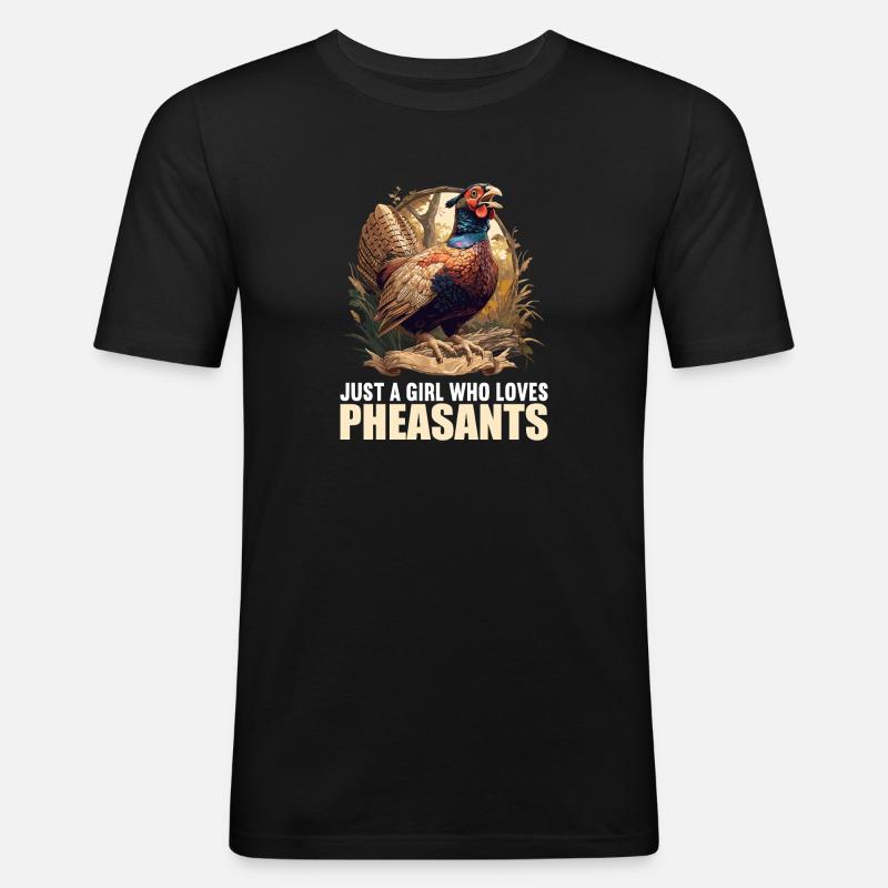 Pheasants Pheasant - Men's Slim Fit T-Shirt - black