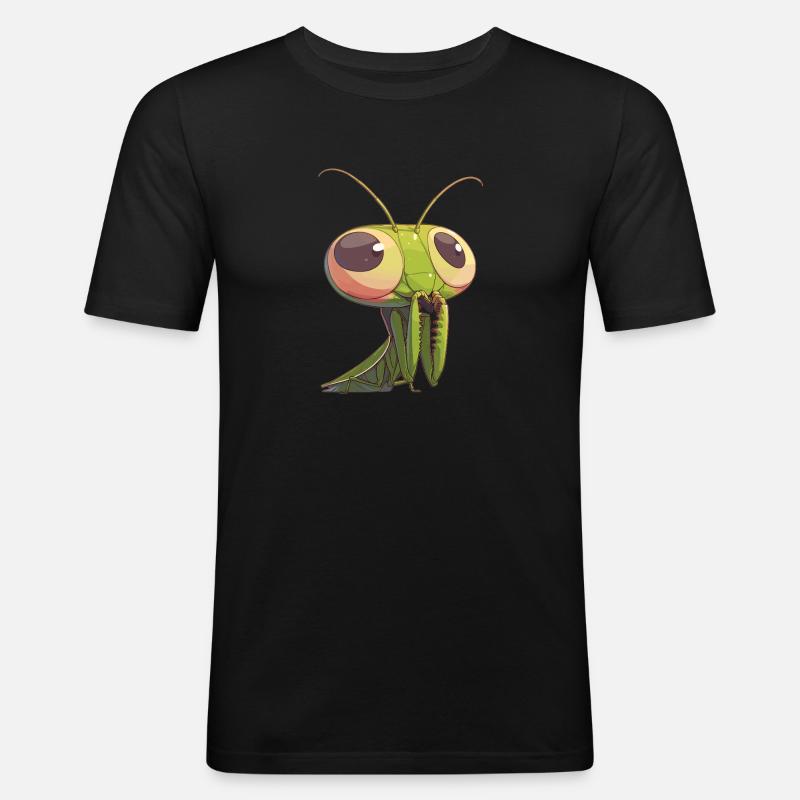 Gottesanbeterinnenen Gottesanbeterin - Männer Slim Fit T-Shirt - Schwarz