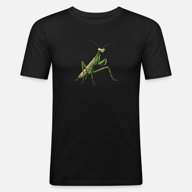 Gottesanbeterinnenen Gottesanbeterin - Männer Slim Fit T-Shirt - Schwarz