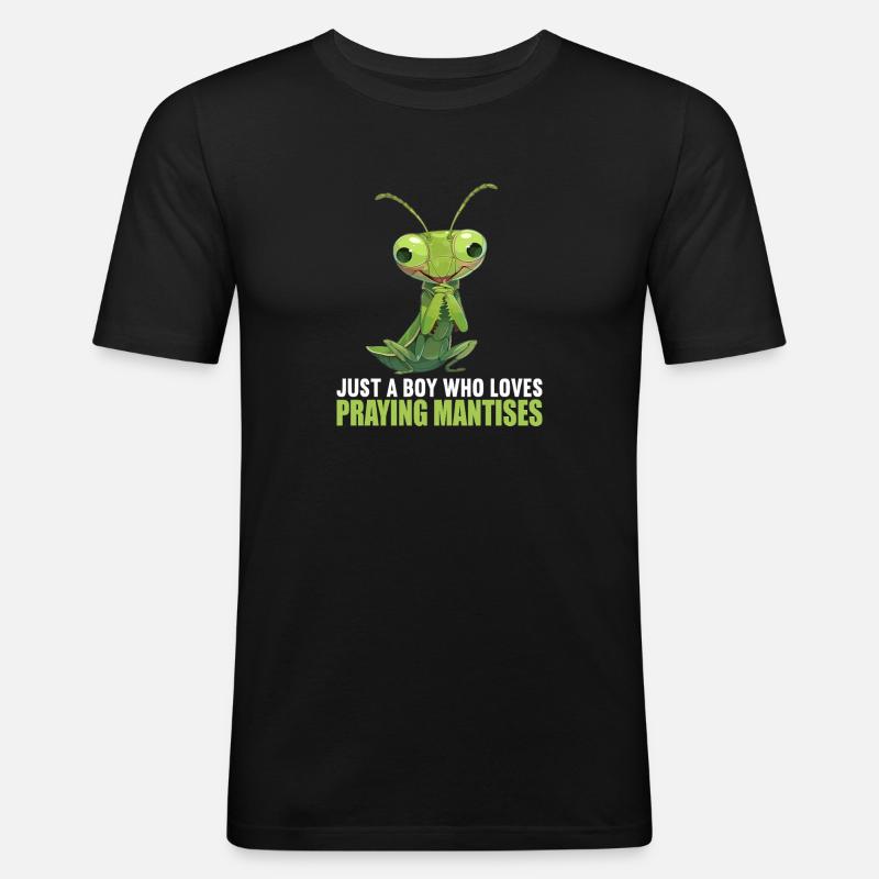 Gottesanbeterinnenen Gottesanbeterin - Männer Slim Fit T-Shirt - Schwarz