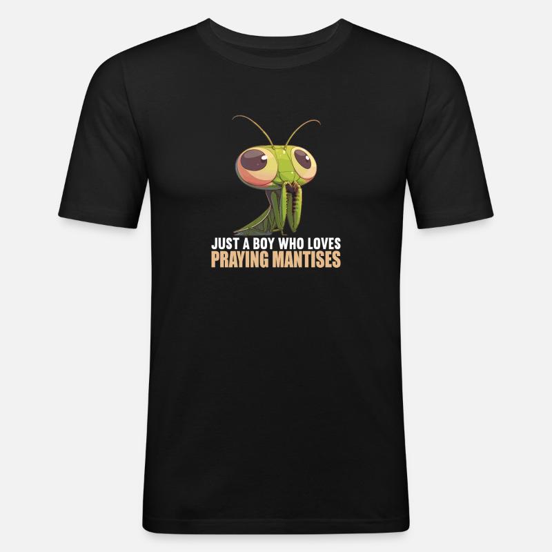 Gottesanbeterinnenen Gottesanbeterin - Männer Slim Fit T-Shirt - Schwarz