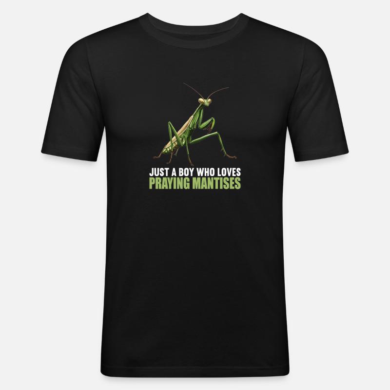 Gottesanbeterinnenen Gottesanbeterin - Männer Slim Fit T-Shirt - Schwarz