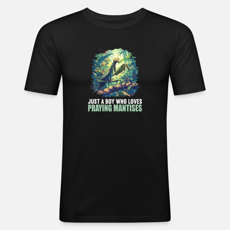 Gottesanbeterinnenen Gottesanbeterin - Männer Slim Fit T-Shirt - Schwarz