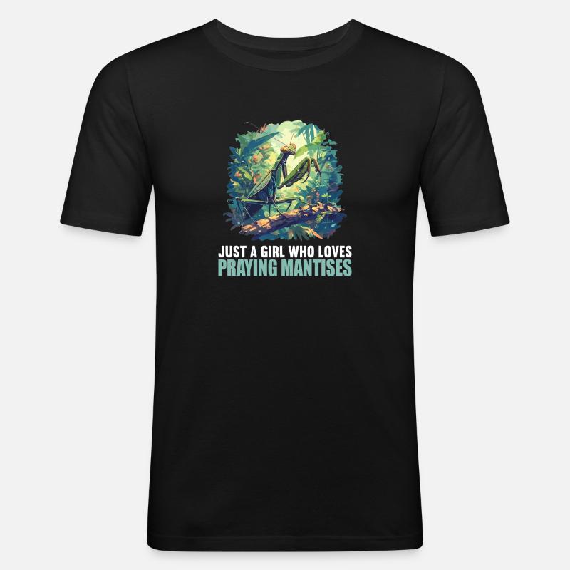 Gottesanbeterinnenen Gottesanbeterin - Männer Slim Fit T-Shirt - Schwarz