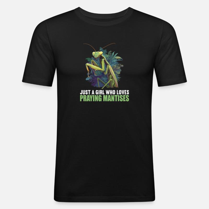 Gottesanbeterinnenen Gottesanbeterin - Männer Slim Fit T-Shirt - Schwarz