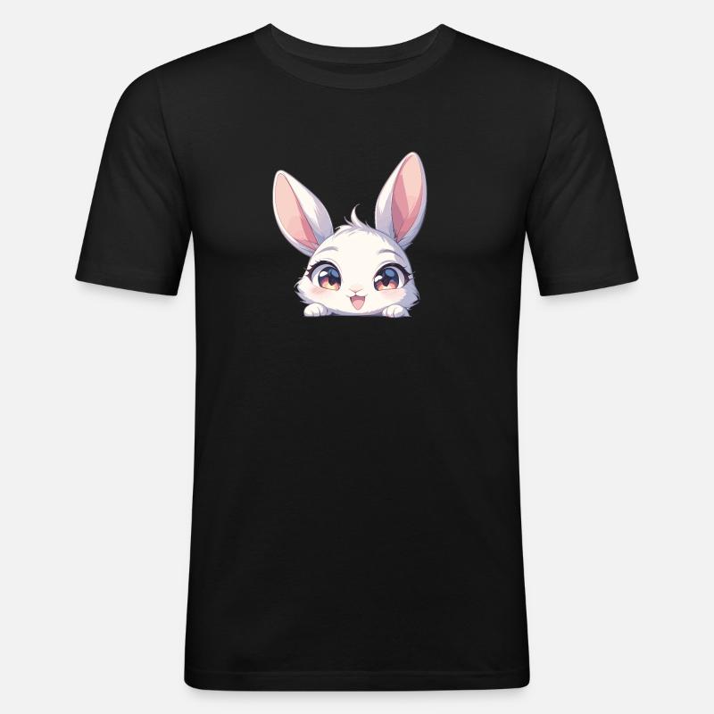 Bunny Bunny - Men's Slim Fit T-Shirt - black