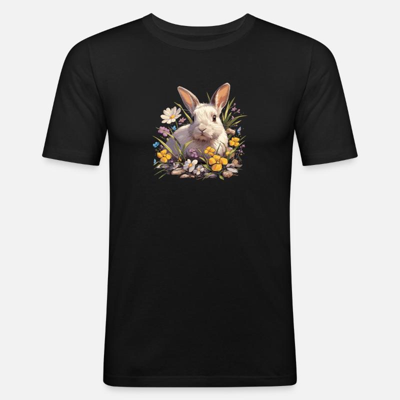 Bunny Bunny - Men's Slim Fit T-Shirt - black