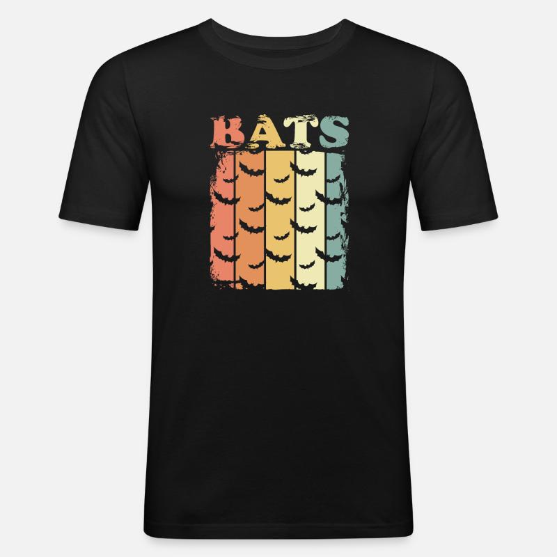 Fledermäuse Fledermaus - Männer Slim Fit T-Shirt - Schwarz