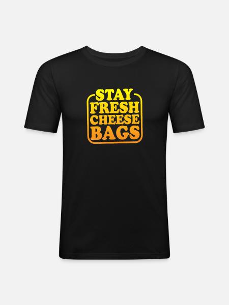 Stay Fresh Cheese Bags 20 - Men's Slim Fit T-Shirt - black