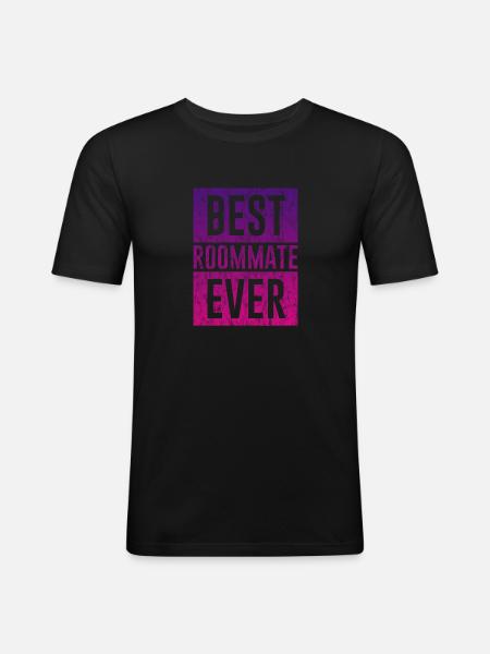 Best Roommate Ever 3 - Men's Slim Fit T-Shirt - black