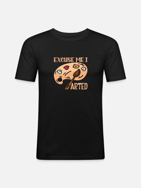 Excusez-moi, j’ai Arted 9 - T-shirt près du corps Homme - noir