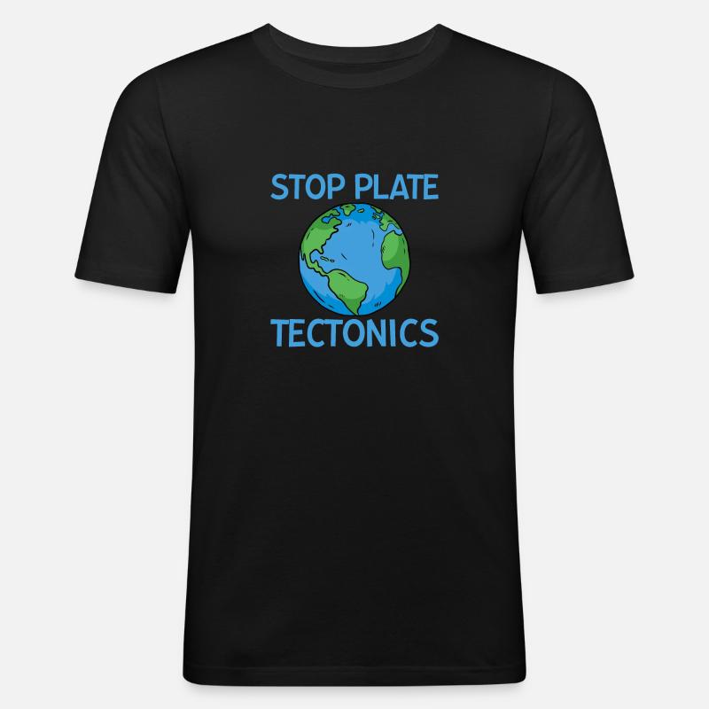 Stop Plate Tectonics 2 - T-shirt près du corps Homme - noir