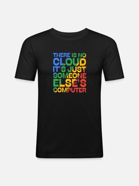 There Is No Cloud 19 - Men's Slim Fit T-Shirt - black