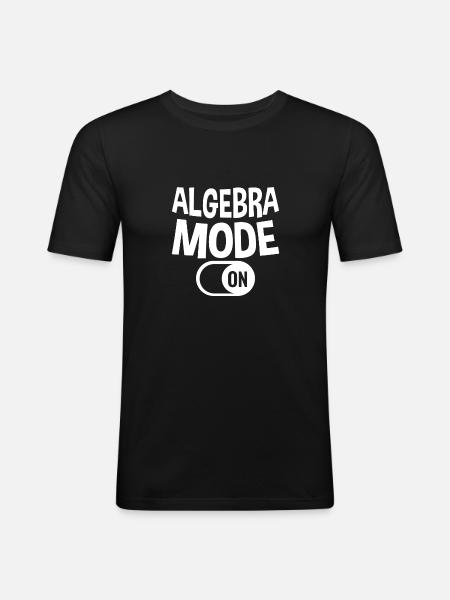 Algebra Mode On 2 - Men's Slim Fit T-Shirt - black