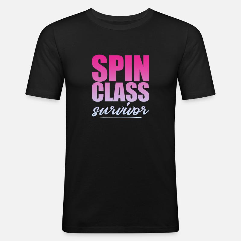 Spin Class Survivor 4 - Men's Slim Fit T-Shirt - black