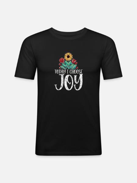 Today I Choose Joy 3 - Men's Slim Fit T-Shirt - black