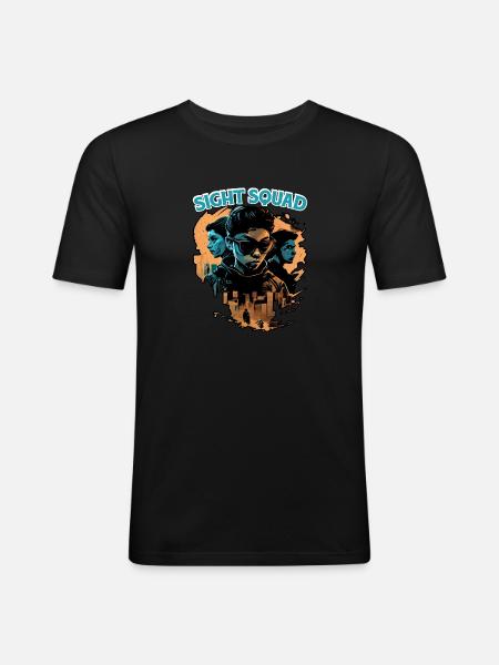 Sight Squad 6 - Men's Slim Fit T-Shirt - black